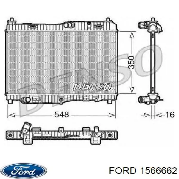 1566662 Ford радіатор охолодження двигуна