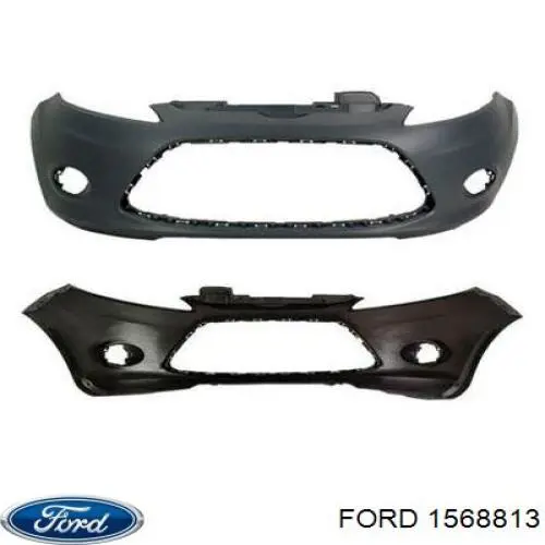 1568813 Ford Бампер передній в зборі