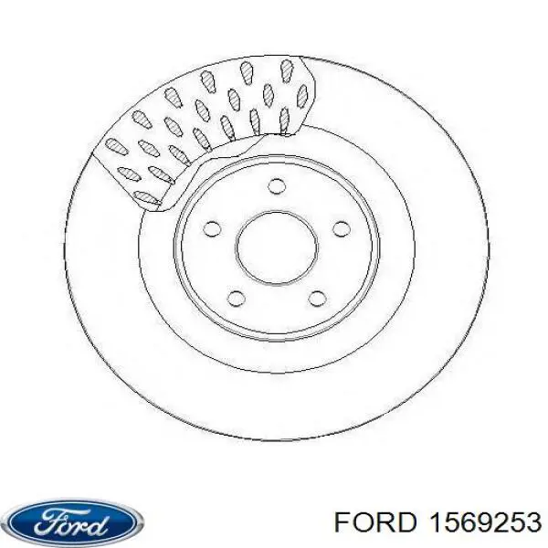 Диск переднього гальма Ford 1569253 ціна, від 90.52 USD