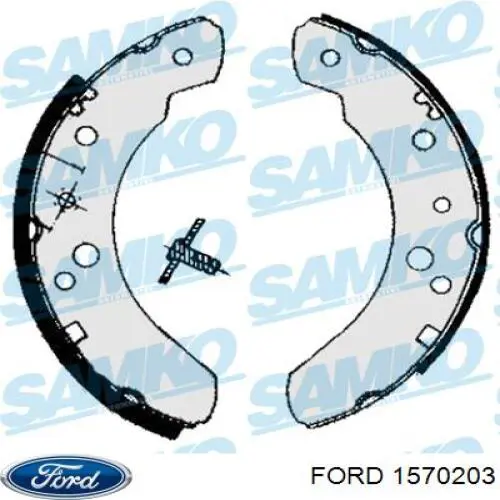 Колодки гальмові задні, барабанні Ford 1570203 ціна, від 16.62 USD