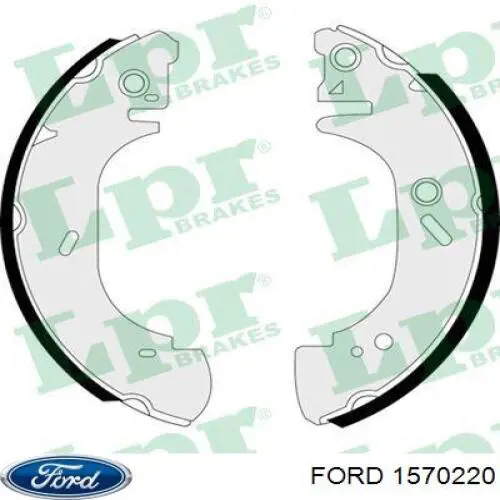 Купити 1570220 Ford Колодки гальмові задні, барабанні