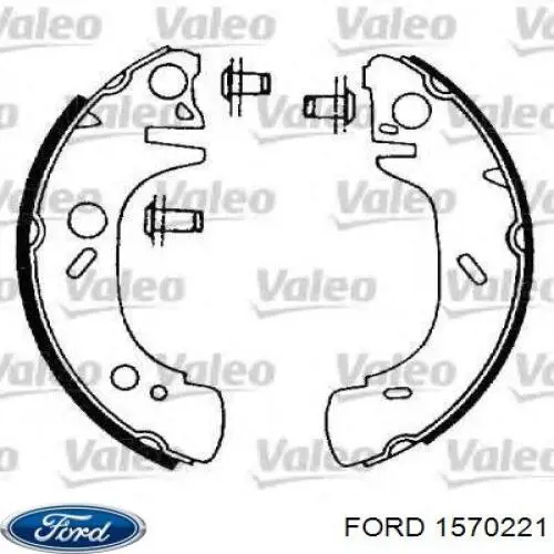 Гальма робочі задні ножні і гальмівні барабани Ford 1570221