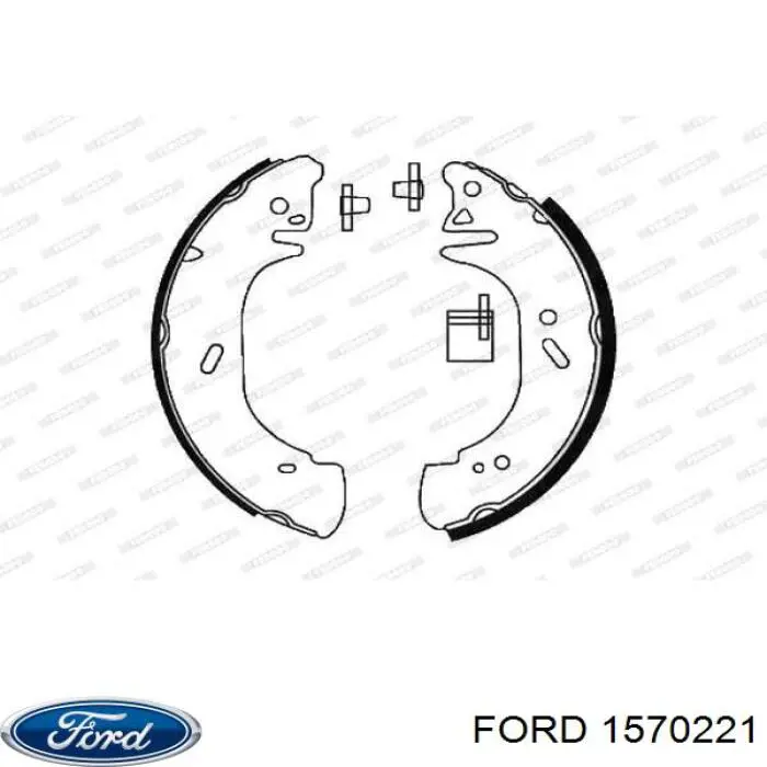 Купити 1570221 Ford Колодки гальмові задні, барабанні