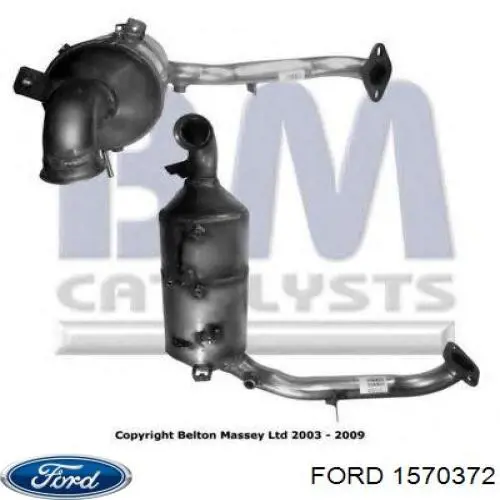 Купити 1570372 Ford Перетворювач відпрацьованих газів