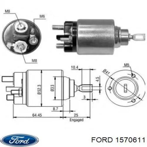 Стартер Ford 1570611 ціна, від 43.64 USD