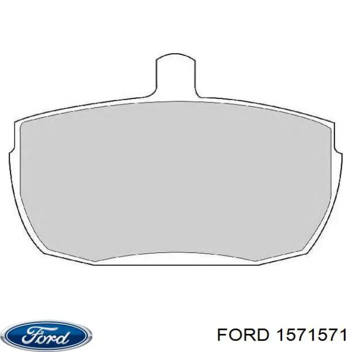 Колодки гальмівні передні, дискові 1571571 Ford