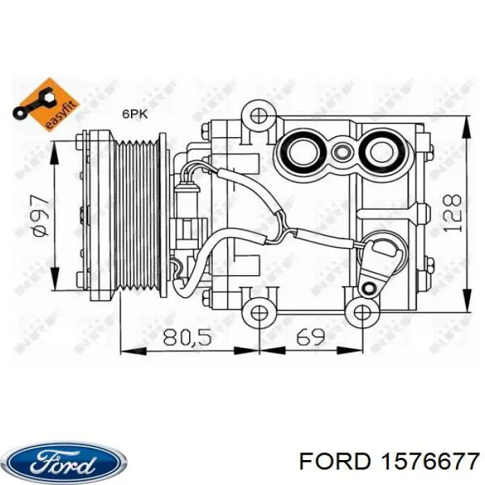 1576677 Ford компресор кондиціонера