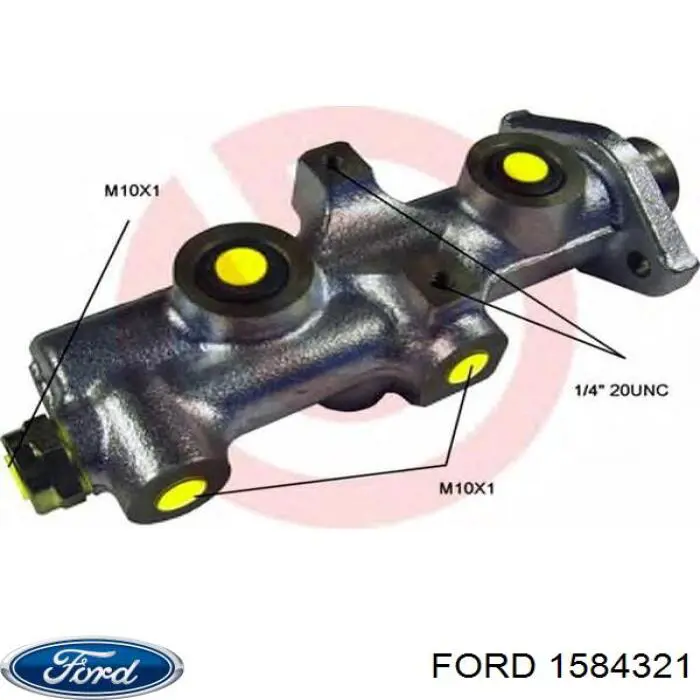 1584321 Ford Циліндр гальмівний, головний