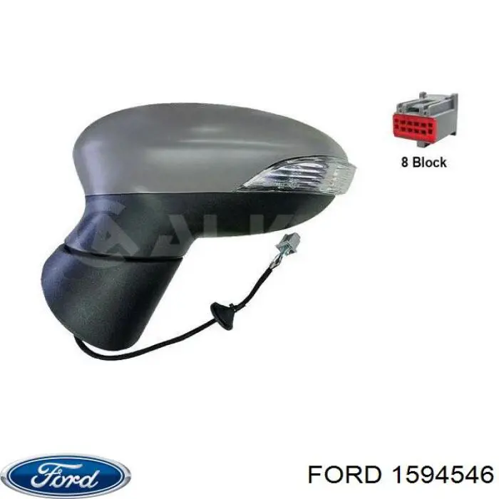 1594546 Ford Накладка водійського дзеркала