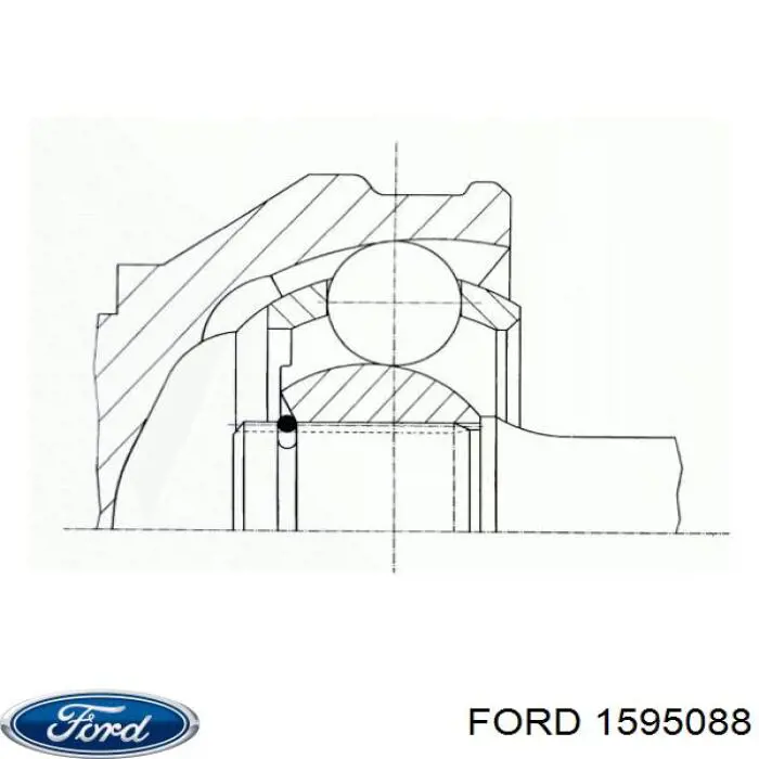 Купити 1595088 Ford Піввісь права