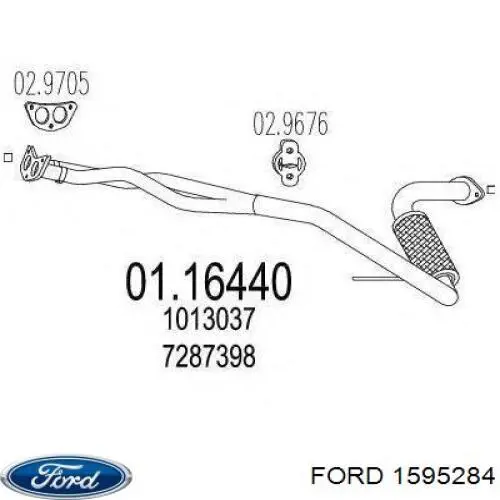Купити 1595284 Ford Амортизатора передній лівий
