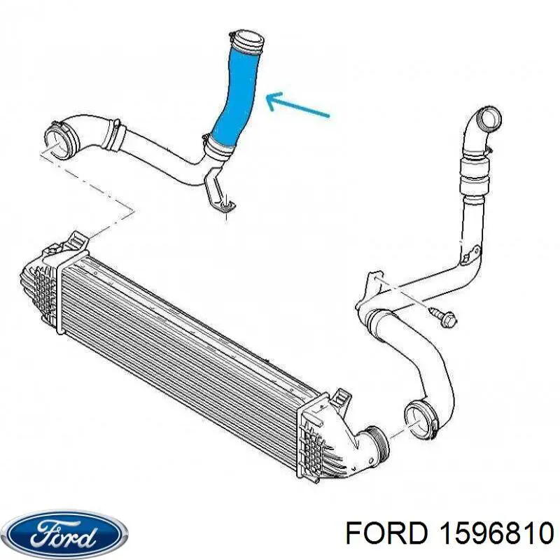 Купити 1596810 Ford Шланг/патрубок интеркуллера