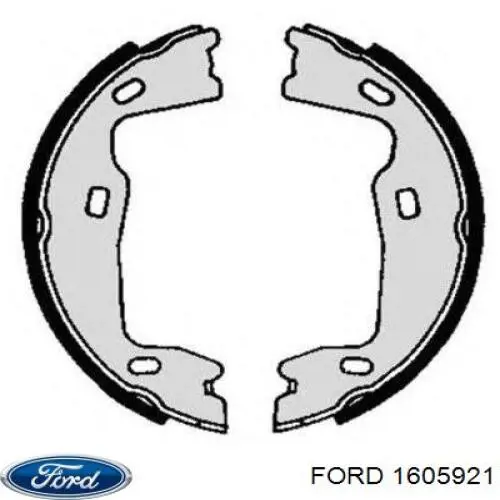 1605921 Ford колодки ручника/стоянкового гальма