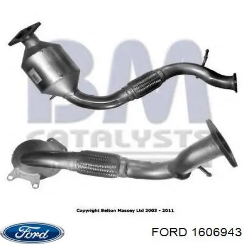 1606943 Ford Каталітичний нейтралізатор відпрацьованих газів