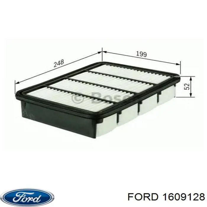 Шланг гальмівний задній 1609128 Ford