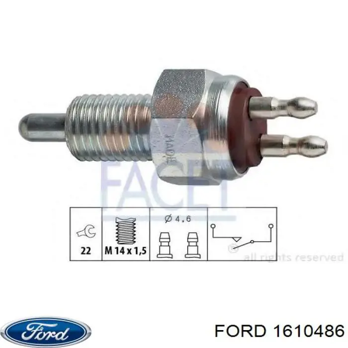 Купити 1610486 Ford Вмикач ліхтарів заднього ходу