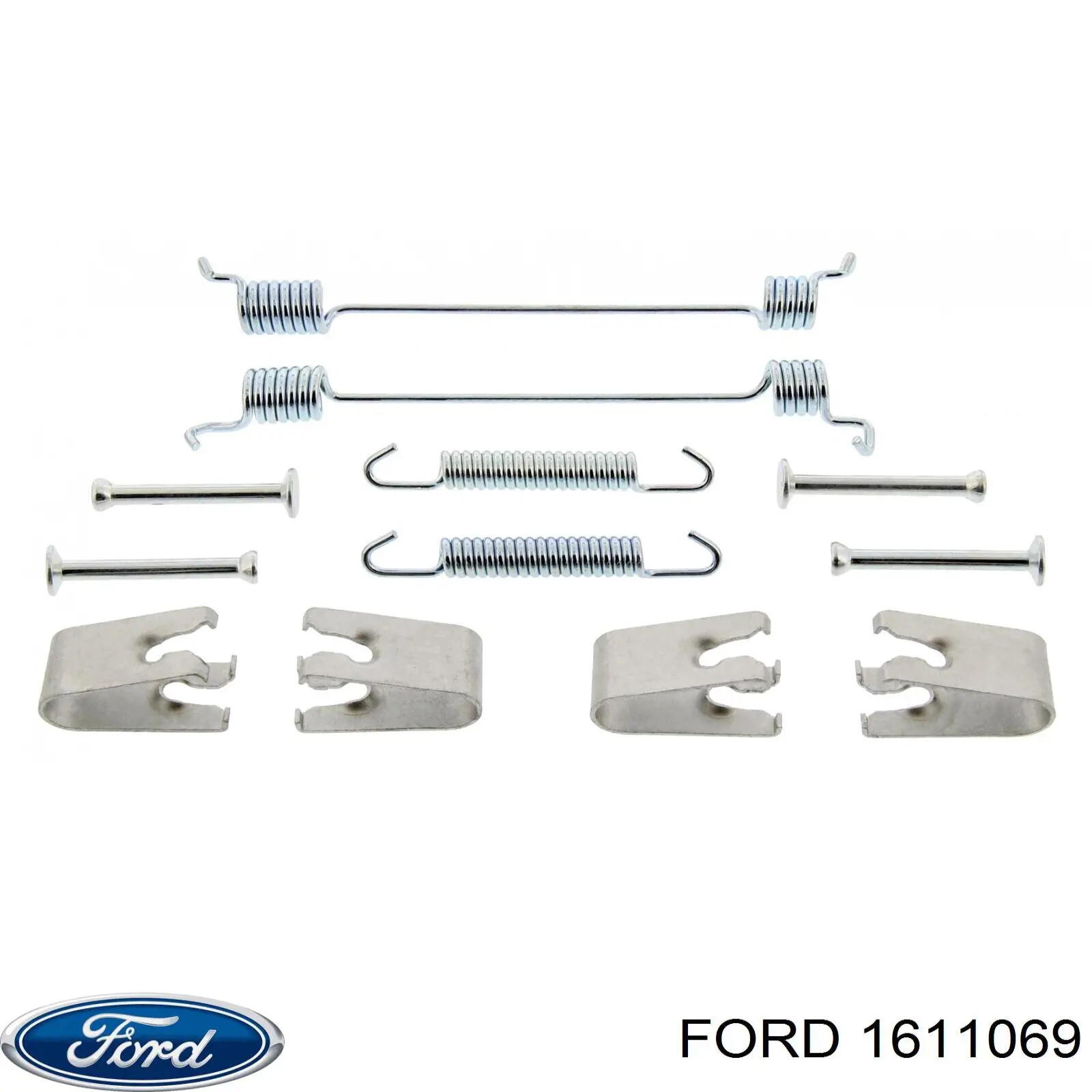 Купити 1611069 Ford Монтажний комплект задніх барабанних колодок