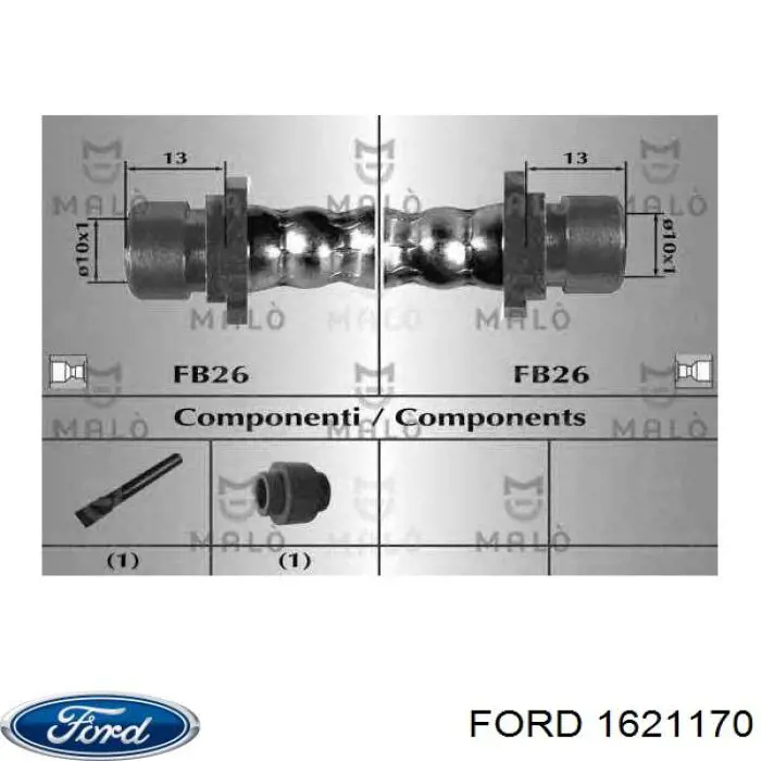 Рамка радіатора 1621170 Ford