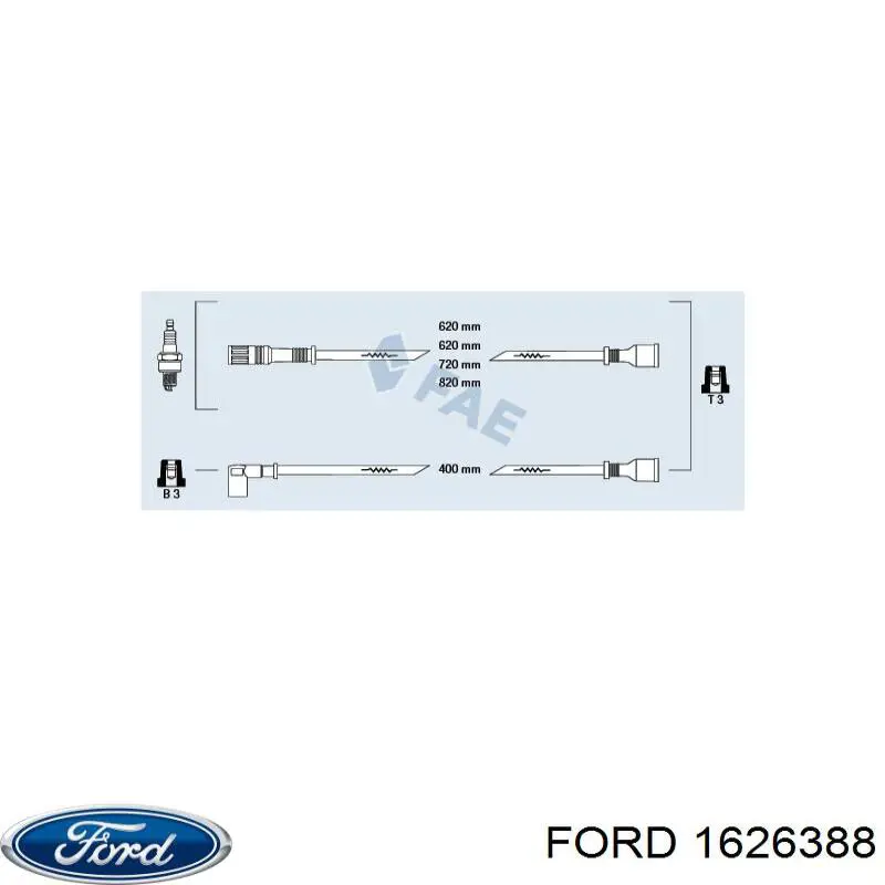 1626388 Ford Проводи високовольтні