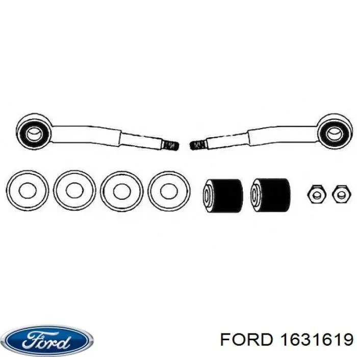 Втулка стійки переднього стабілізатора Ford 1631619 ціна, від 1.15 USD