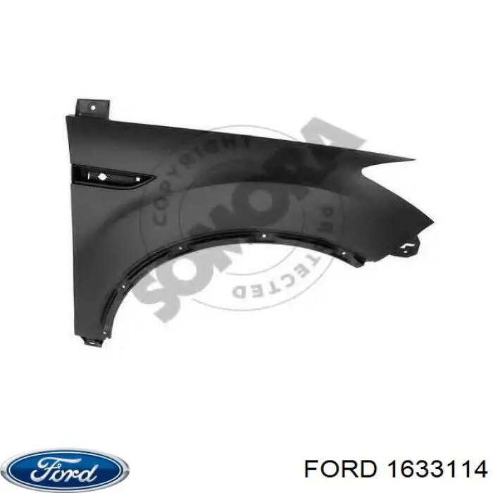 Крило переднє праве Ford 1633114 ціна, від 154.85 USD