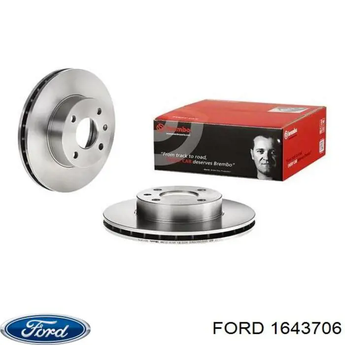 Диск переднього гальма Ford 1643706 ціна, від 29.42 USD