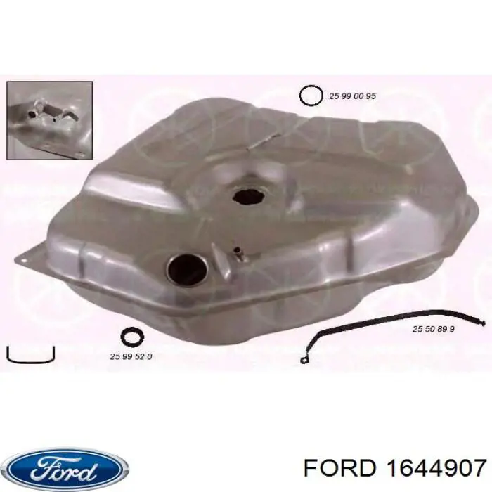 Бак паливний 1644907 Ford