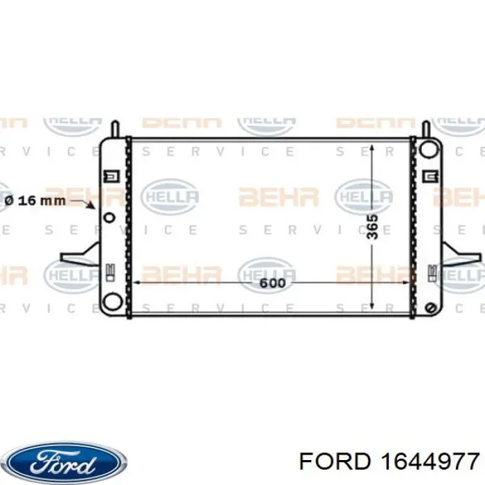 Купити 1644977 Ford Радіатор двигуна