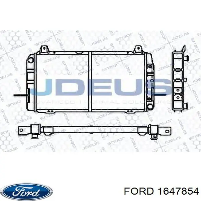 Радіатор охолодження двигуна 1647854 Ford