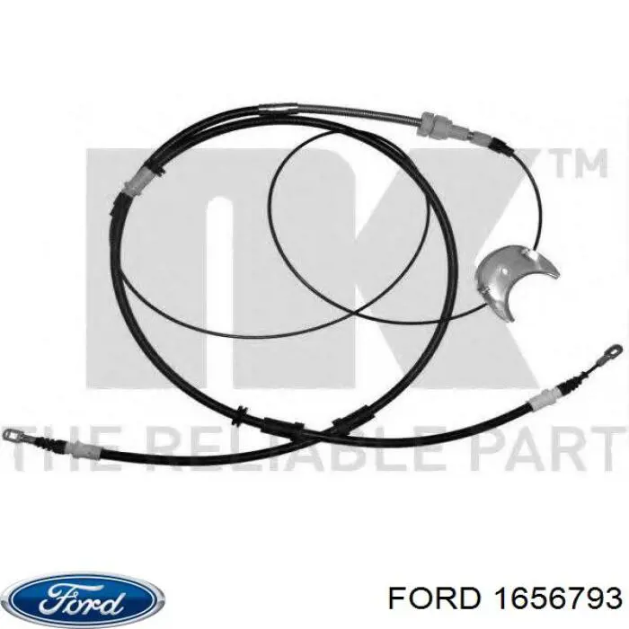 Трос ручного гальма задній, правий/лівий Ford 1656793 ціна, від 21.52 USD