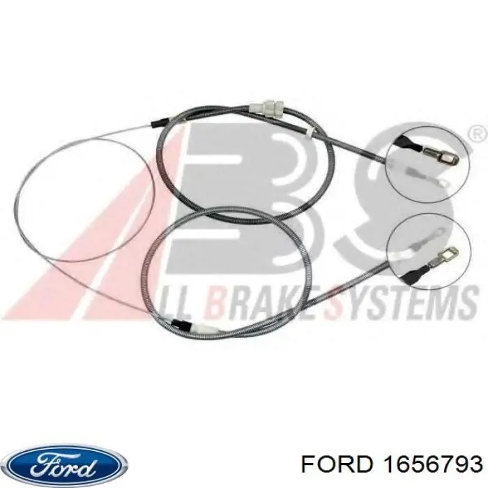 1656793 Ford Трос ручного гальма задній, правий/лівий