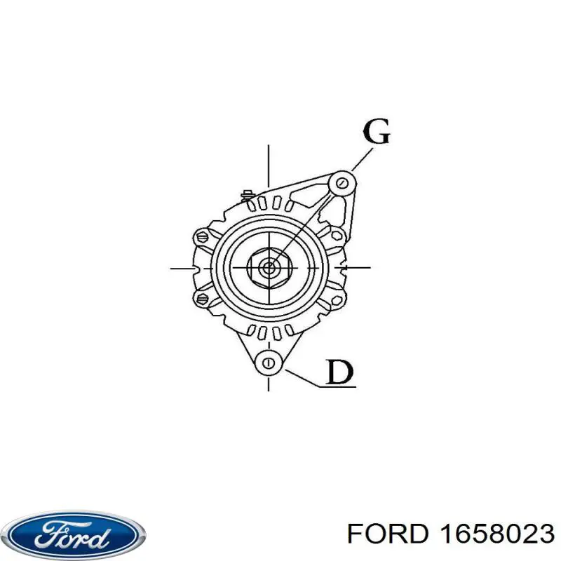 1658023 Ford генератор