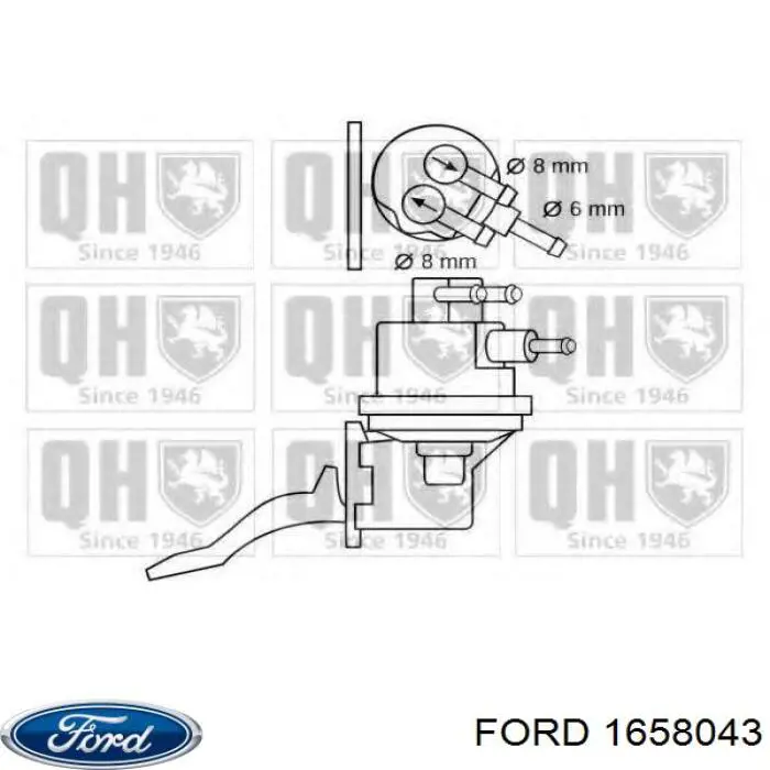 Купити 1658043 Ford Паливний насос, механічний