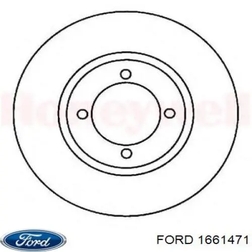 1661471 Ford диск гальмівний задній