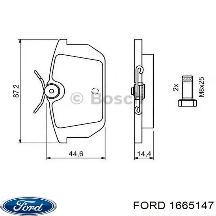Комплект прокладок двигуна, верхній Ford Orion 2 (AFF) (Форд Оріон)