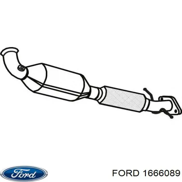 Конвертор-каталізатор (каталітичний нейтралізатор) 1666089 Ford