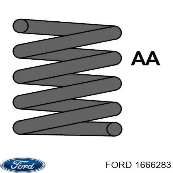 Пружина задня 1666283 Ford