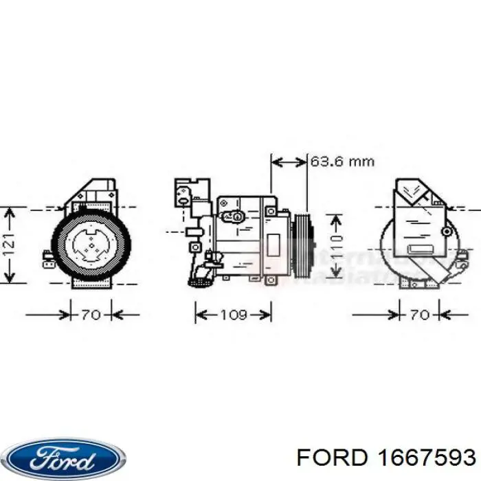 1338300 Ford Каталітичний нейтралізатор відпрацьованих газів