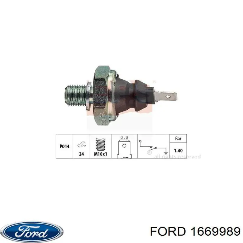 1669989 Ford датчик тиску масла
