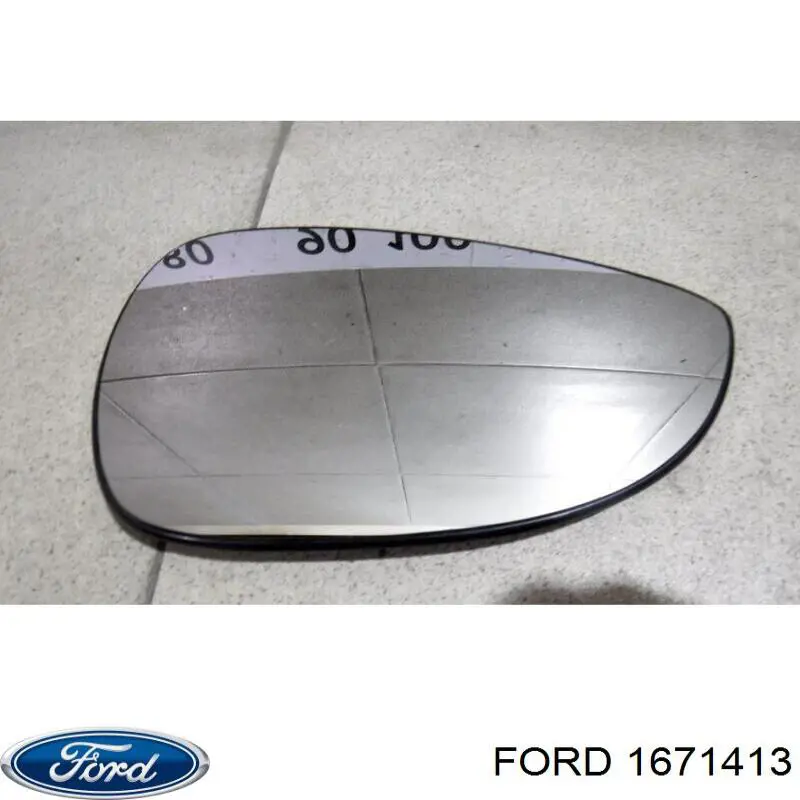 Дзеркальний елемент правого дзеркала заднього виду Ford 1671413 ціна, від 41.01 USD