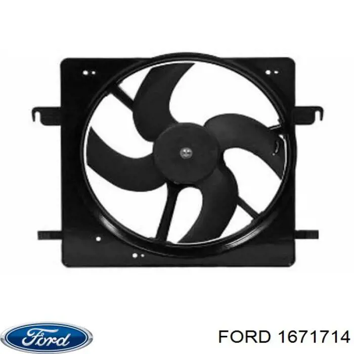 Радіатор кондиціонера 1671714 Ford