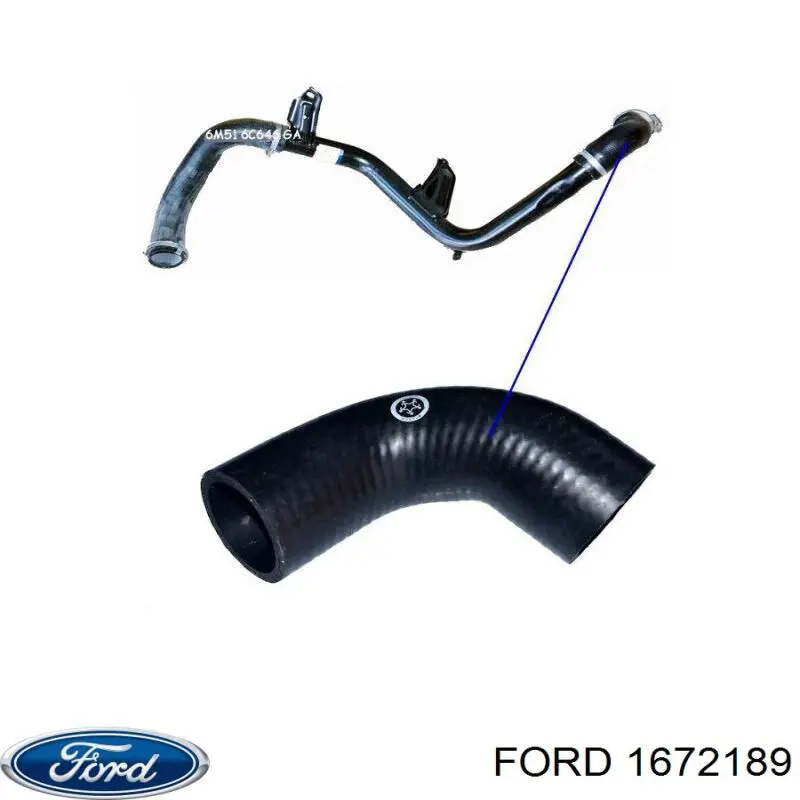 Купити 1672189 Ford Шланг/патрубок интеркуллера