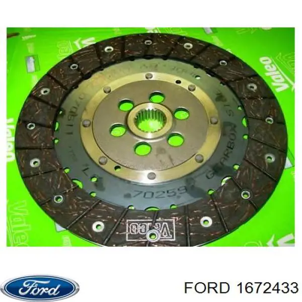 Комплект зчеплення (3 частини) Ford 1672433 ціна, від 161.75 USD