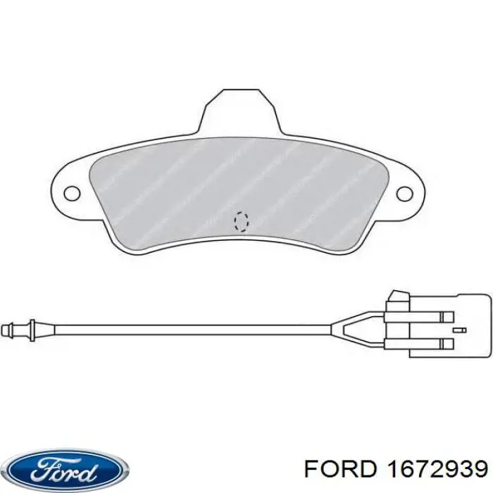 Колодки гальмові задні, дискові 1672939 Ford