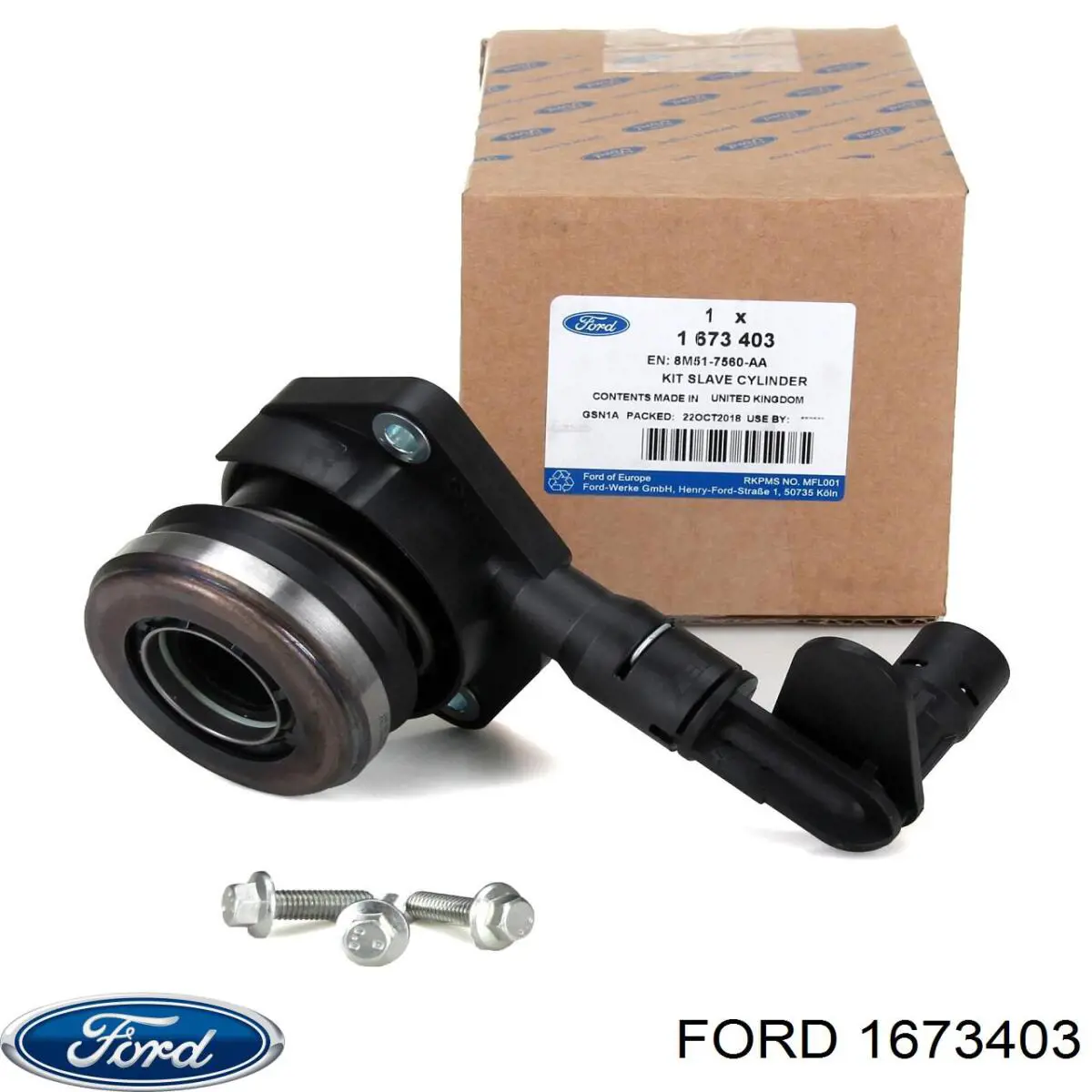 Купити 1673403 Ford Робочий циліндр зчеплення в зборі з витискним підшипником