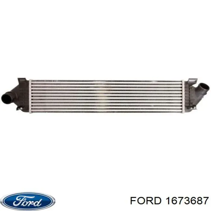 1673687 Ford радіатор интеркуллера
