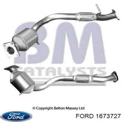 Труба приймальна (штани) глушника, передня Ford 1673727 ціна, від 304.28 USD