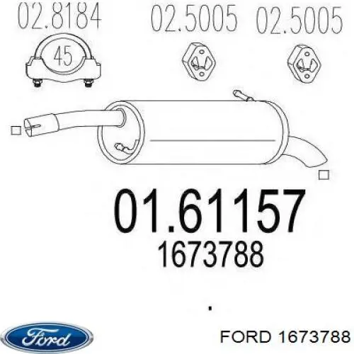  8V515K244DE Ford