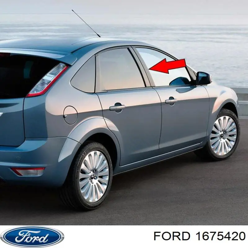 Накладка передніх дверей, лівої, вертикальної Ford Focus 2 (DA) (Форд Фокус)