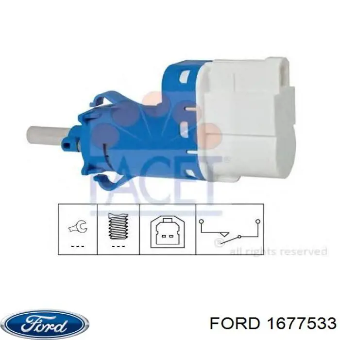 Купити 1677533 Ford Датчик педалі гальма
